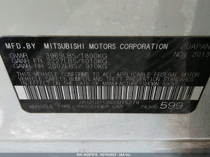 2014 MITSUBISHI LANCER ES - JA32U2FU8EU015279