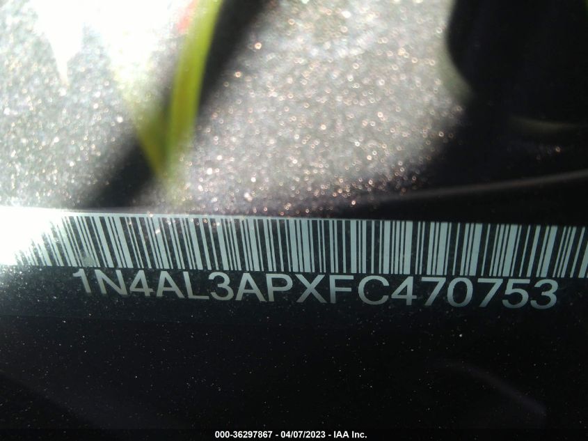 2015 NISSAN ALTIMA 2.5 SV - 1N4AL3APXFC470753