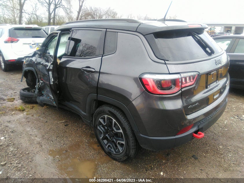 VIN 3C4NJDDB7KT595151 2019 JEEP COMPASS TRAILHAWK