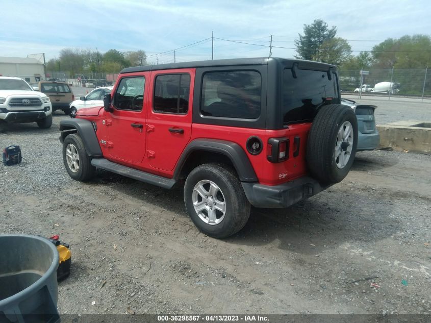 2019 JEEP WRANGLER UNLIMITED SPORT S - 1C4HJXDG8KW653336