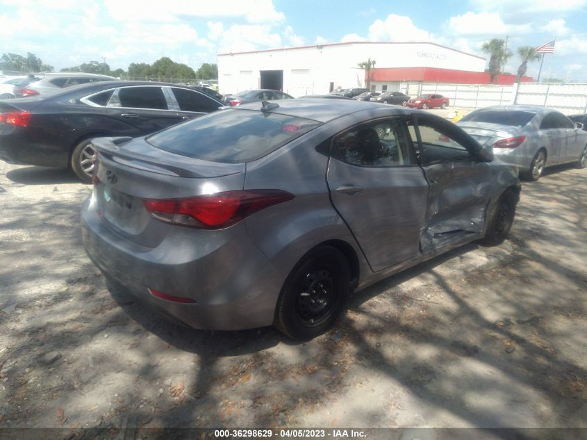 2016 HYUNDAI ELANTRA SE - 5NPDH4AEXGH734668