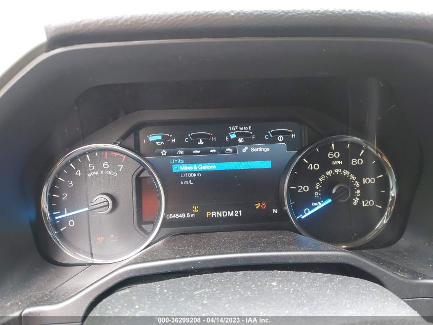 2016 FORD F-150 XLT/XL/LARIAT/PLATINUM - 1FTFW1EG5GFA32714