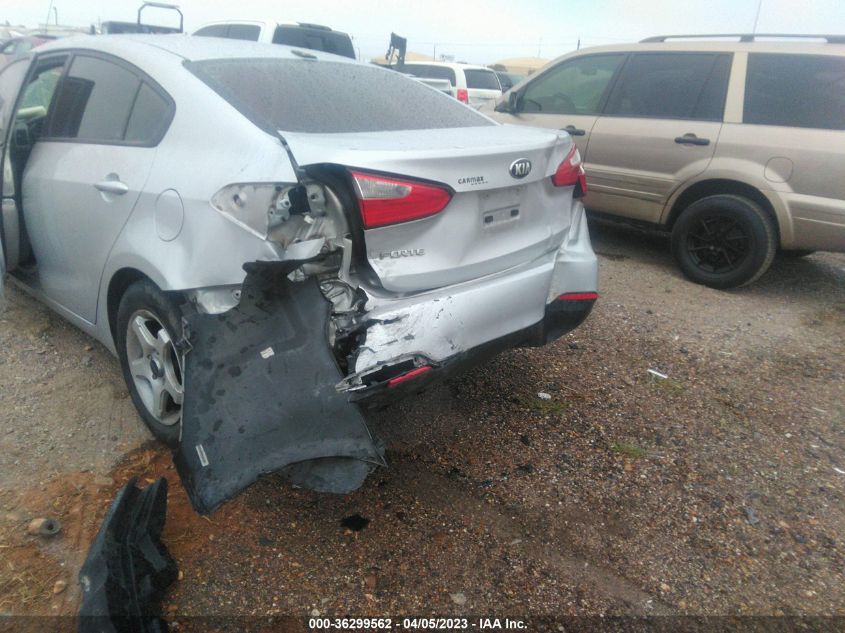 2015 KIA FORTE LX - KNAFX4A68F5370010