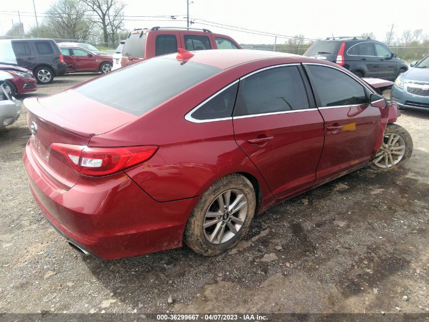 2016 HYUNDAI SONATA 2.4L - 5NPE24AF8GH386013