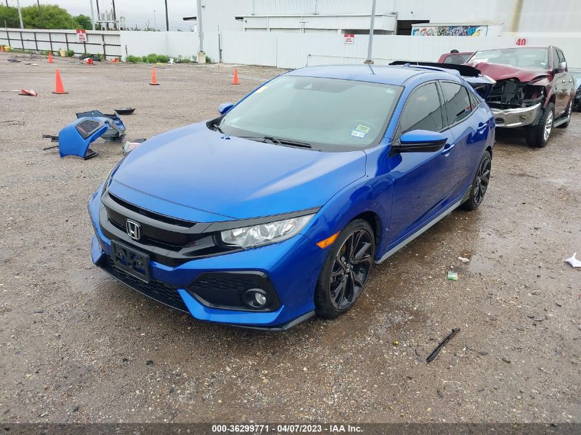 2019 HONDA CIVIC HATCHBACK SPORT - SHHFK7H47KU220212