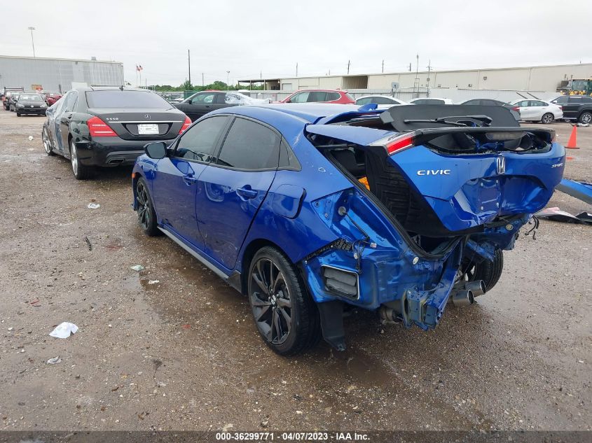 2019 HONDA CIVIC HATCHBACK SPORT - SHHFK7H47KU220212