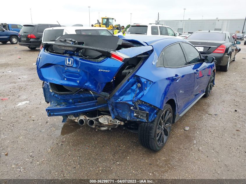 2019 HONDA CIVIC HATCHBACK SPORT - SHHFK7H47KU220212