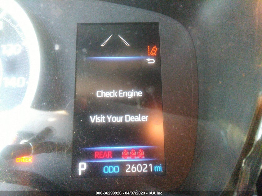 VIN 5YFEPRAEXLP054559 2020 TOYOTA COROLLA LE