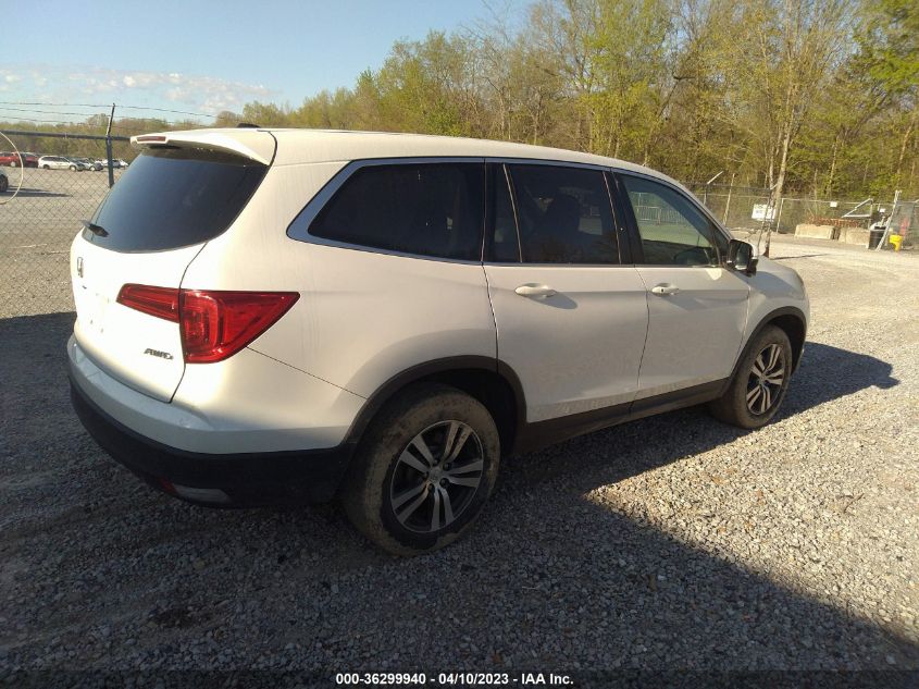 2017 HONDA PILOT EX-L - 5FNYF6H53HB069587