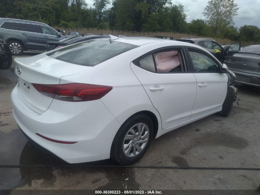 2017 HYUNDAI ELANTRA SE - 5NPD74LF6HH176182