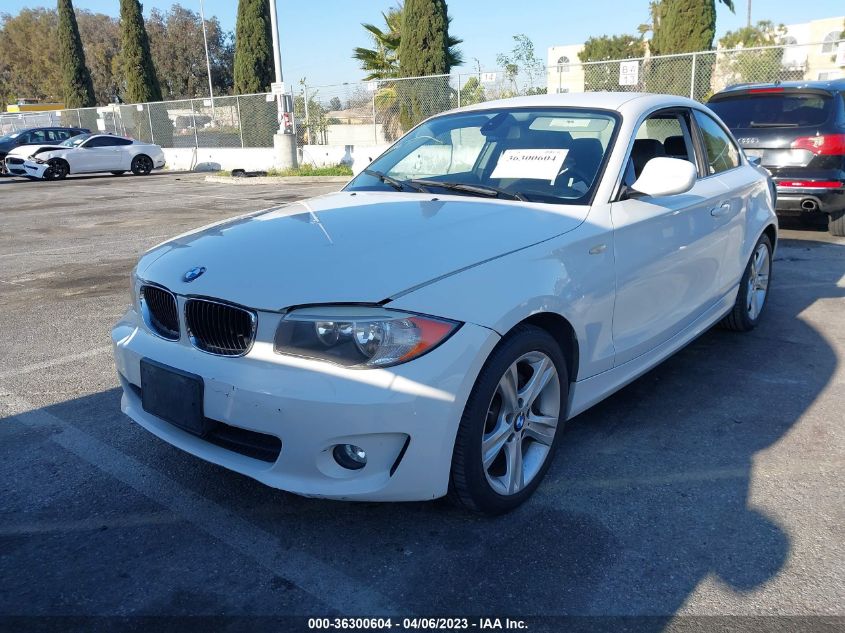 2013 BMW 1 SERIES 128I WBAUP9C50DVS94546