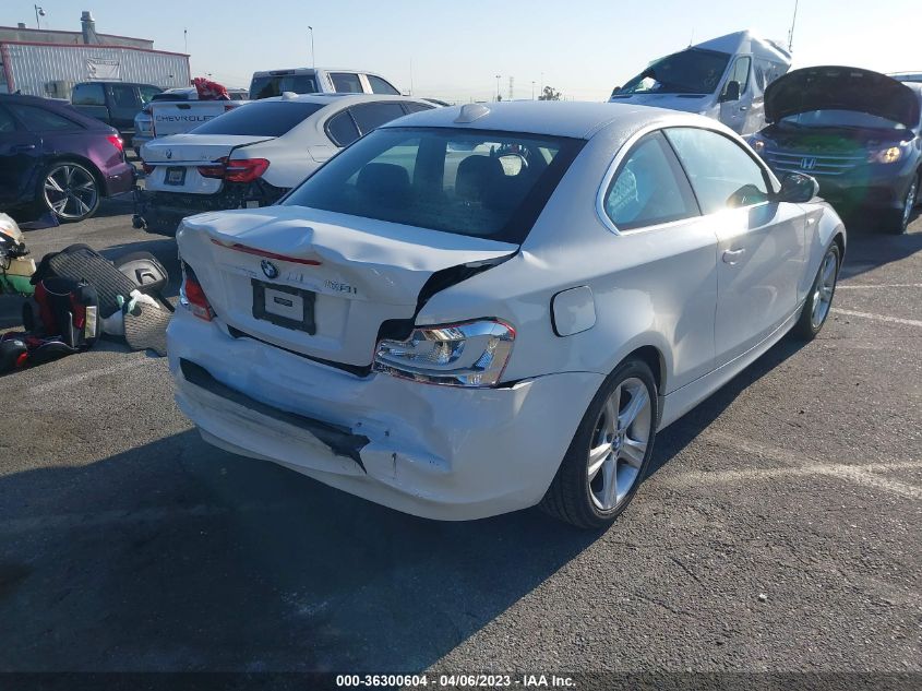 2013 BMW 1 SERIES 128I WBAUP9C50DVS94546