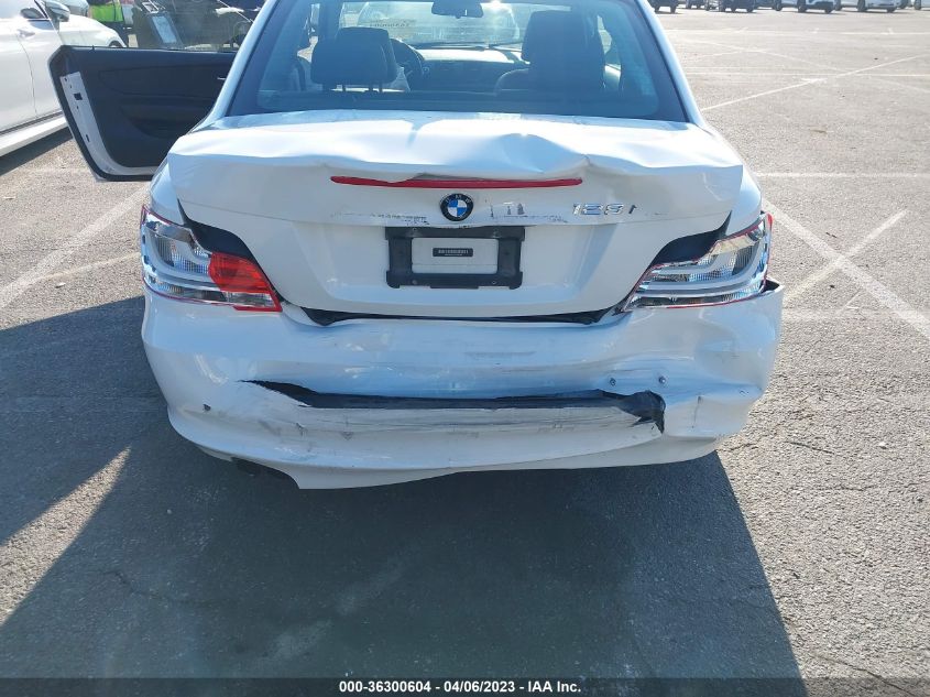 2013 BMW 1 SERIES 128I WBAUP9C50DVS94546
