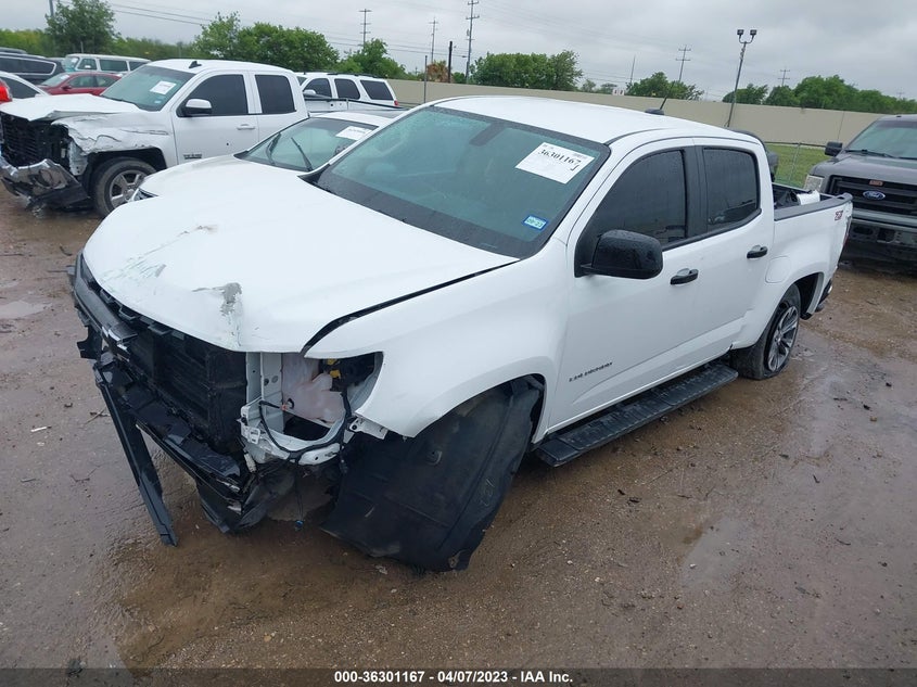 VIN 1GCGSDEN7M1113643 2021 CHEVROLET COLORADO 2WD Z71