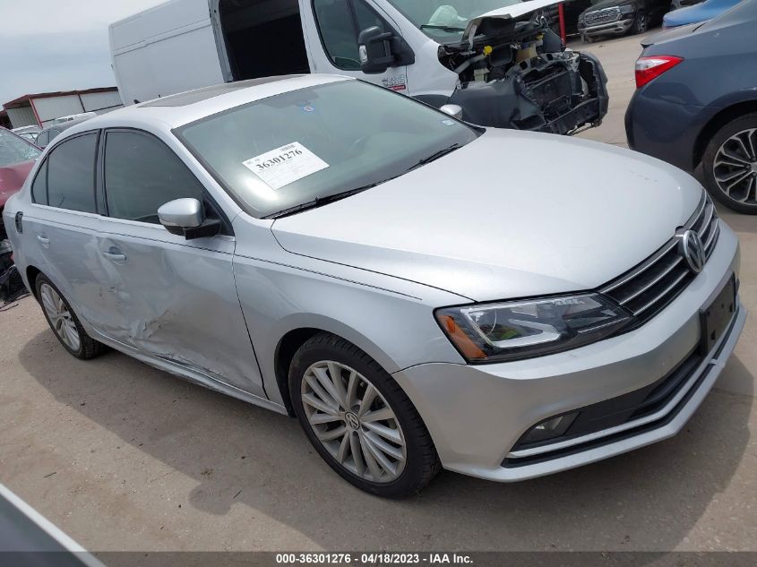 2016 VOLKSWAGEN JETTA SEDAN 1.8T SEL - 3VWL07AJ7GM332583