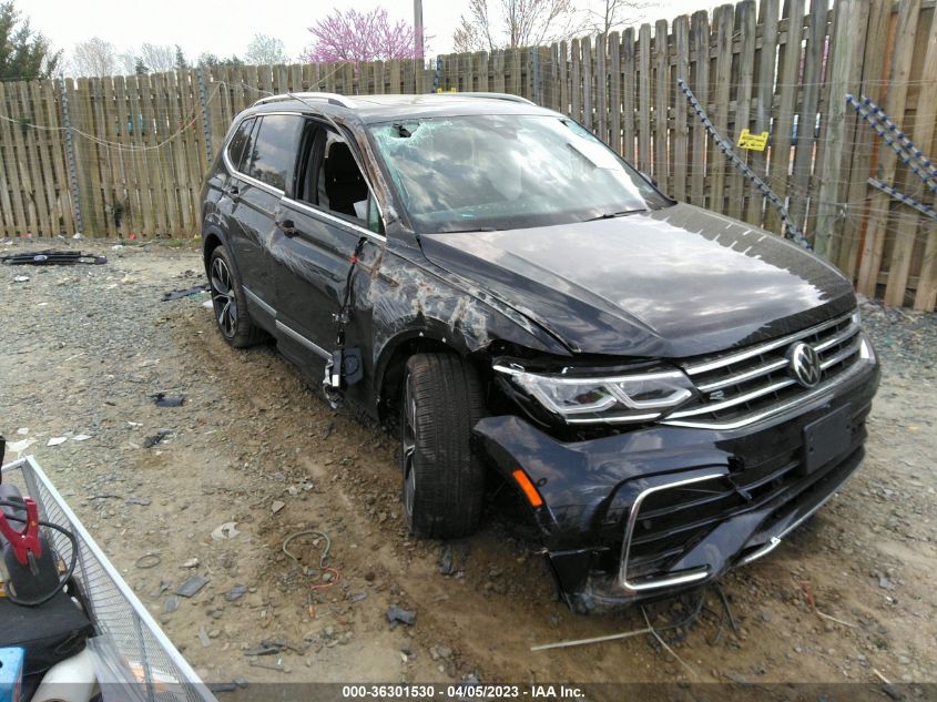 2022 VOLKSWAGEN TIGUAN SEL R-LINE - 3VV4B7AX4NM159061