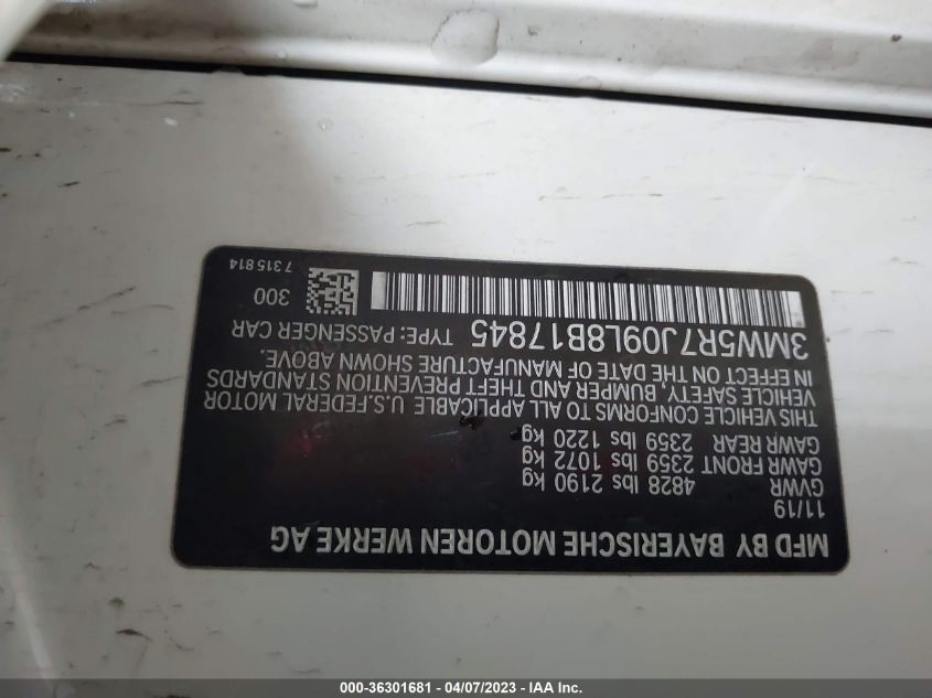 2020 BMW 3 SERIES 330I XDRIVE - 3MW5R7J09L8B17845