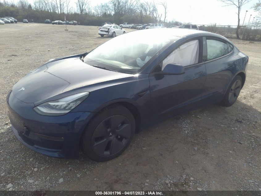 2022 TESLA MODEL 3 LONG RANGE - 5YJ3E1EB5NF243049