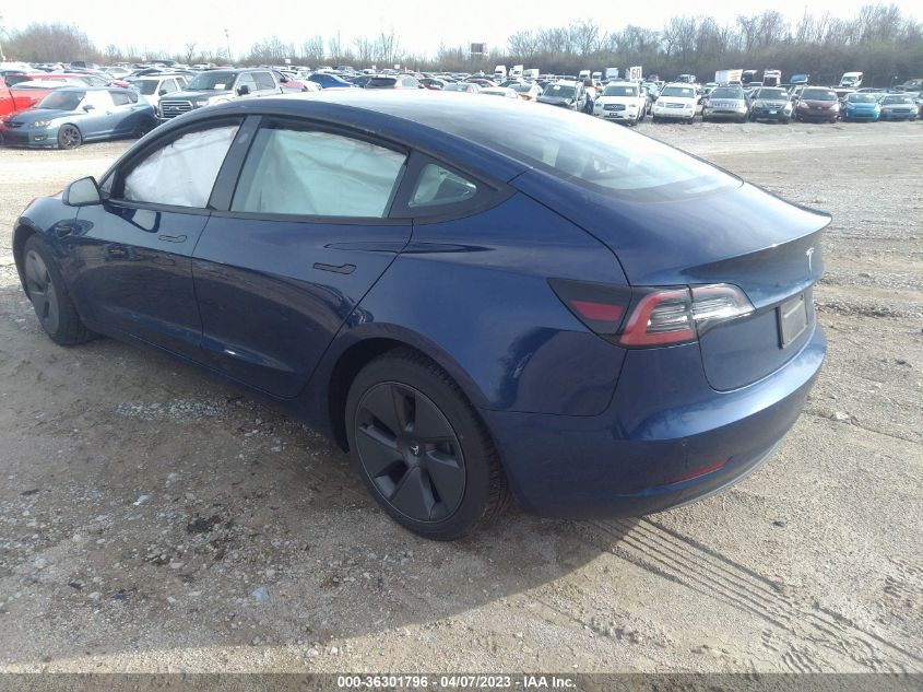 2022 TESLA MODEL 3 LONG RANGE - 5YJ3E1EB5NF243049