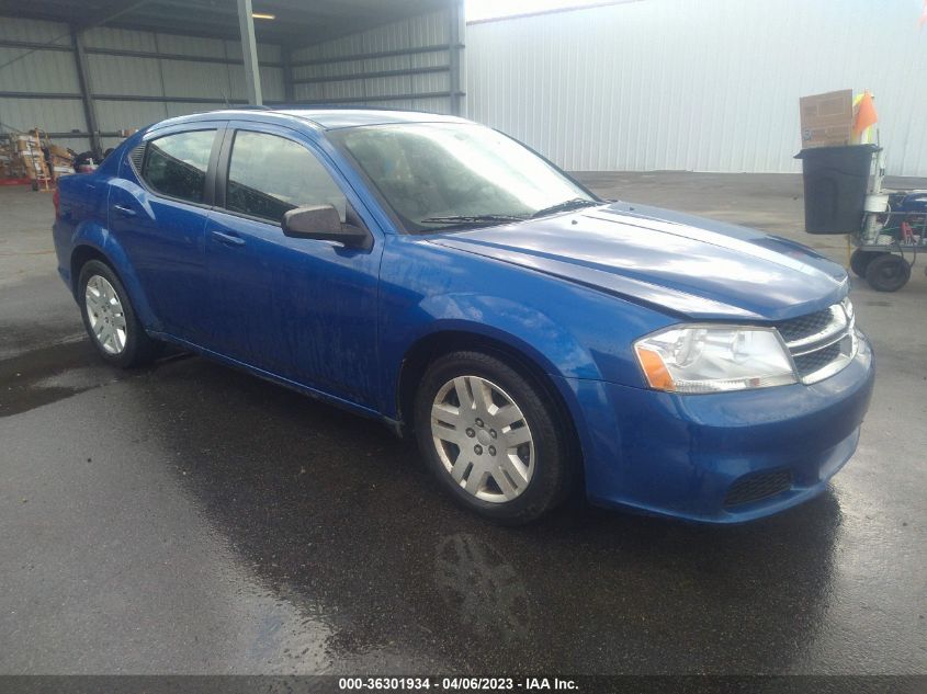 2013 DODGE AVENGER SE - 1C3CDZABXDN554018