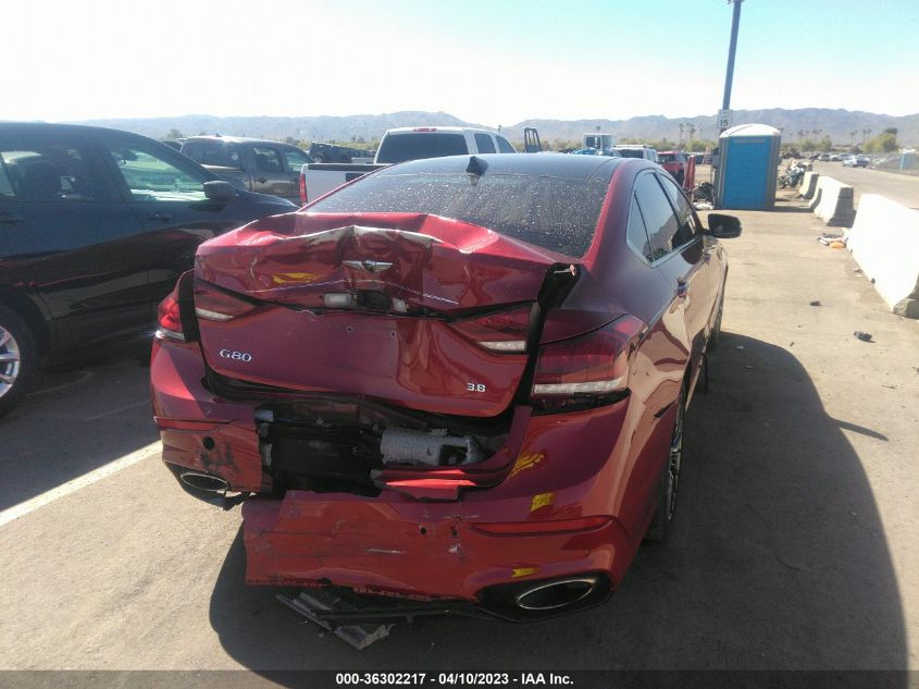 2019 GENESIS G80 3.8L KMTFN4JE3KU328166