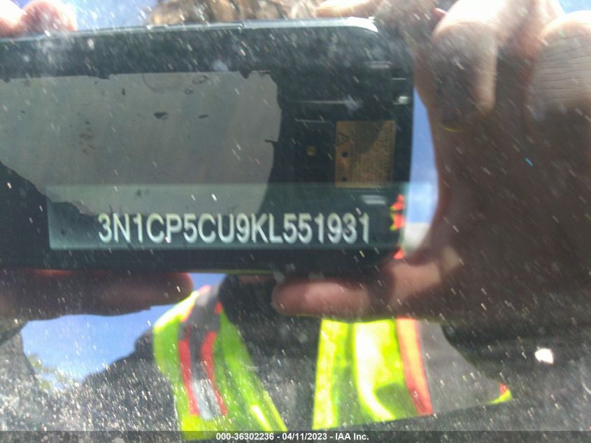 2019 NISSAN KICKS SR - 3N1CP5CU9KL551931