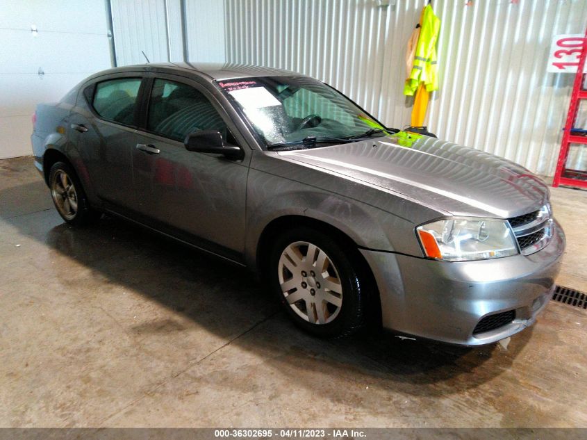 2013 DODGE AVENGER SE - 1C3CDZAB6DN676164