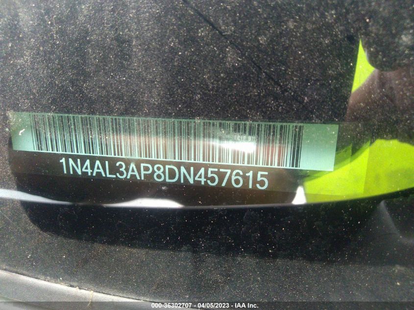 2013 NISSAN ALTIMA 2.5 SV - 1N4AL3AP8DN457615