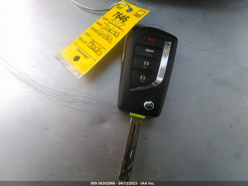VIN JTDS4MCE3NJ084778 2022 TOYOTA COROLLA SE/SE NIGHTSHADE/APEX SE