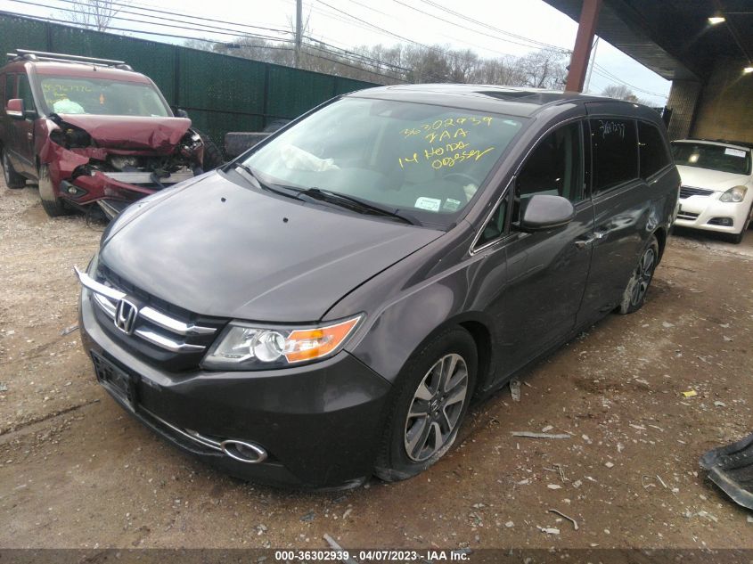 2014 HONDA ODYSSEY TOURING ELITE - 5FNRL5H90EB113163