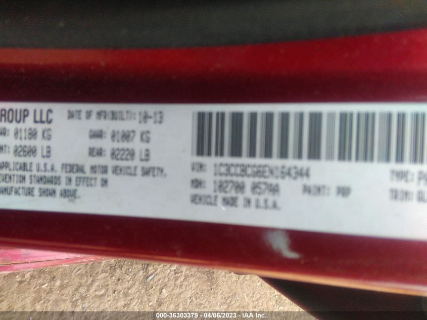 2014 CHRYSLER 200 LIMITED - 1C3CCBCG6EN164344
