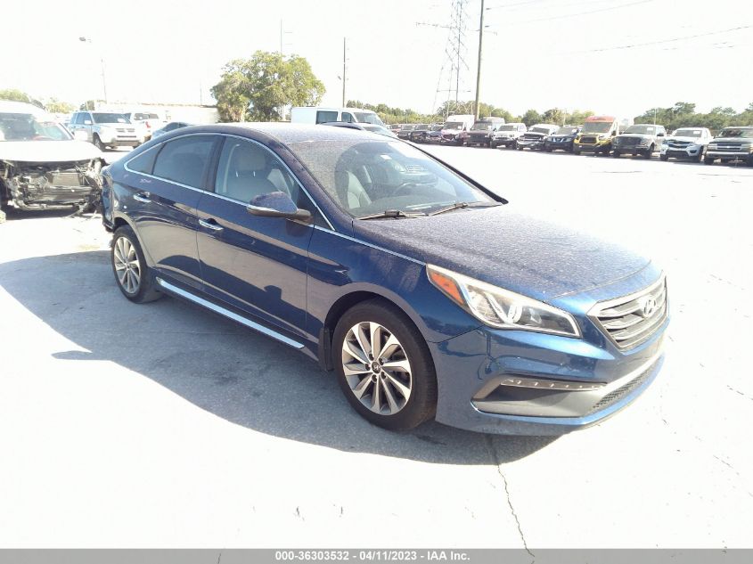 2015 HYUNDAI SONATA 2.4L SPORT - 5NPE34AF9FH129969