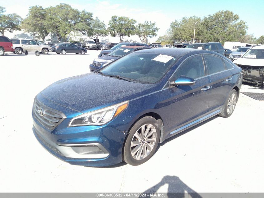 2015 HYUNDAI SONATA 2.4L SPORT - 5NPE34AF9FH129969