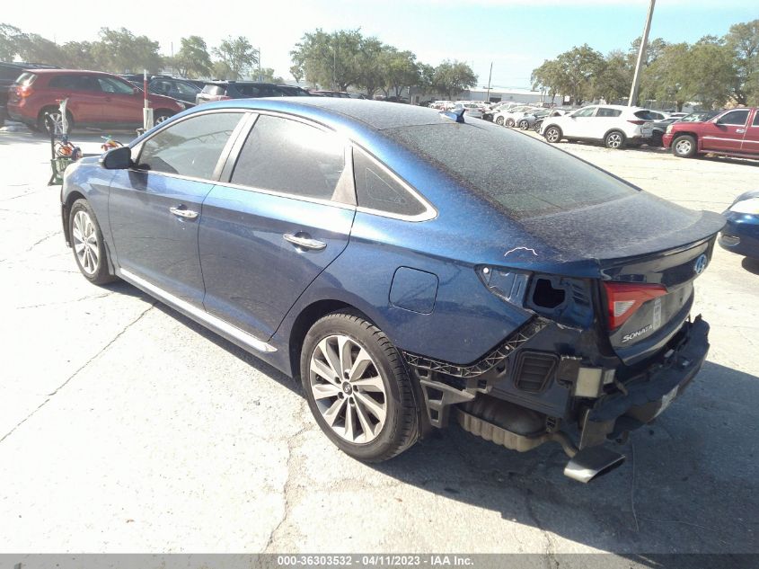 2015 HYUNDAI SONATA 2.4L SPORT - 5NPE34AF9FH129969