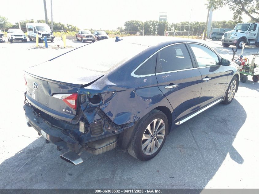 2015 HYUNDAI SONATA 2.4L SPORT - 5NPE34AF9FH129969