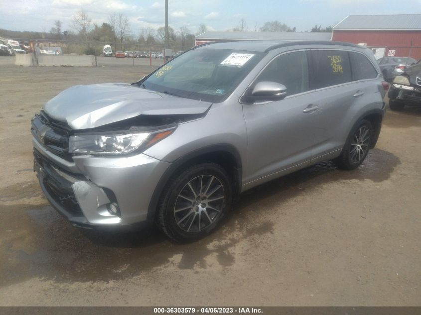 2017 TOYOTA HIGHLANDER XLE/SE - 5TDJZRFH1HS383001