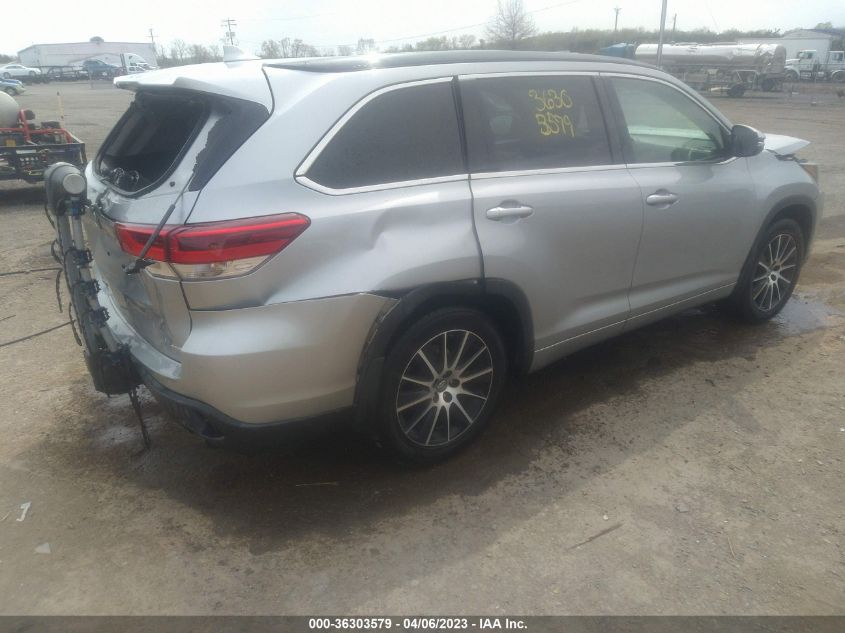 2017 TOYOTA HIGHLANDER XLE/SE - 5TDJZRFH1HS383001