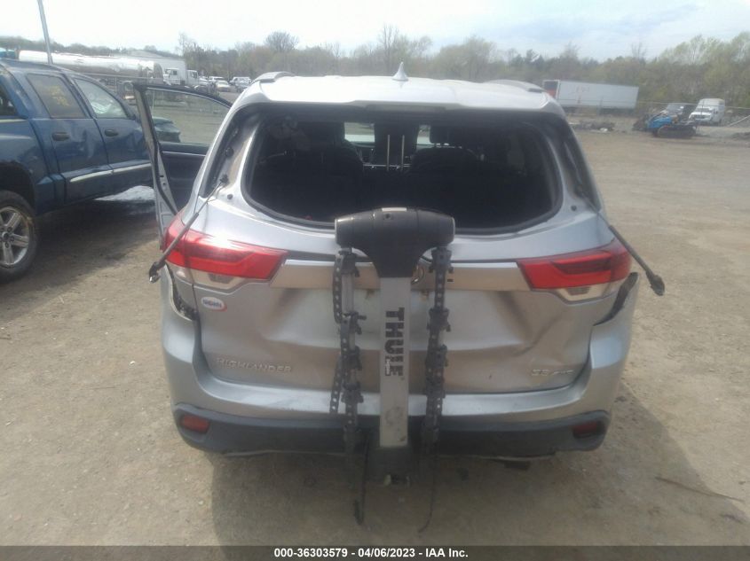 2017 TOYOTA HIGHLANDER XLE/SE - 5TDJZRFH1HS383001