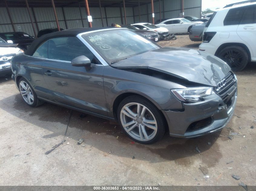 2018 AUDI A3 CABRIOLET PREMIUM/TECH PREMIUM - WAU6ULFFXJ1040946