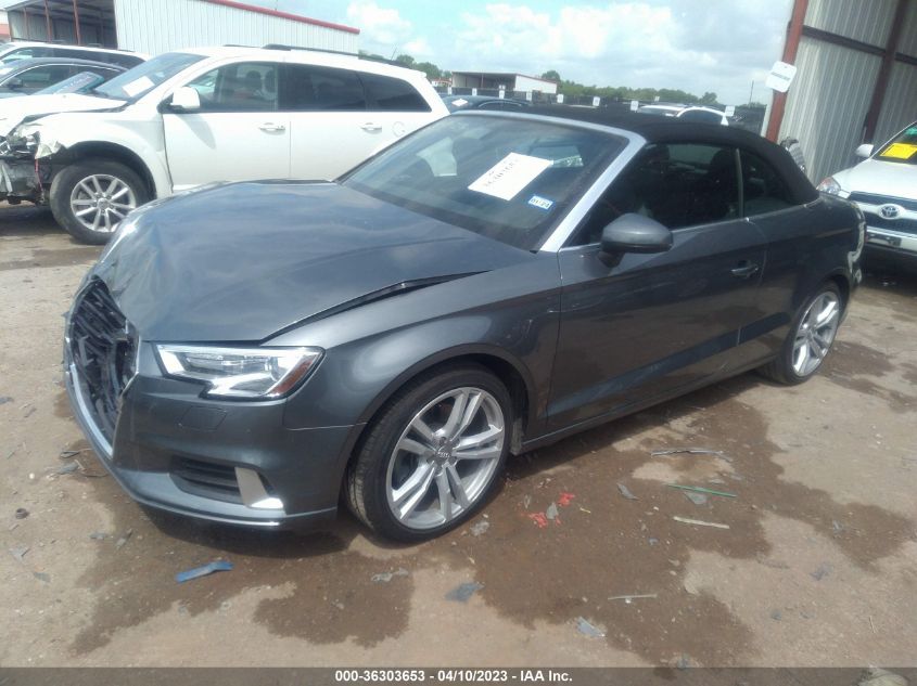 2018 AUDI A3 CABRIOLET PREMIUM/TECH PREMIUM - WAU6ULFFXJ1040946
