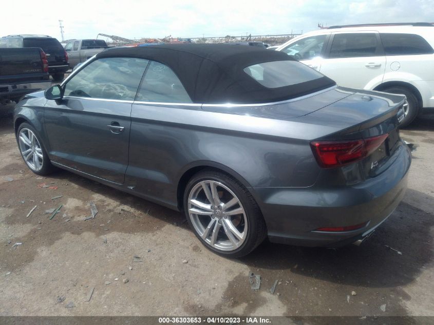 2018 AUDI A3 CABRIOLET PREMIUM/TECH PREMIUM - WAU6ULFFXJ1040946