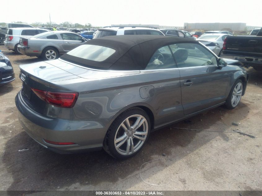 2018 AUDI A3 CABRIOLET PREMIUM/TECH PREMIUM - WAU6ULFFXJ1040946