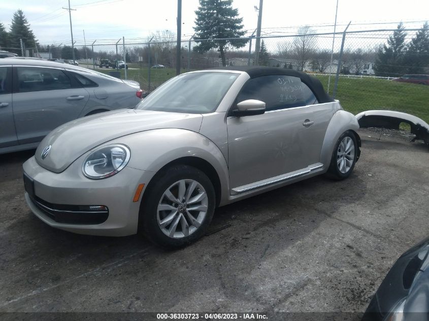 2013 VOLKSWAGEN BEETLE CONVERTIBLE 2.0L TDI 3VW5L7AT6DM830531