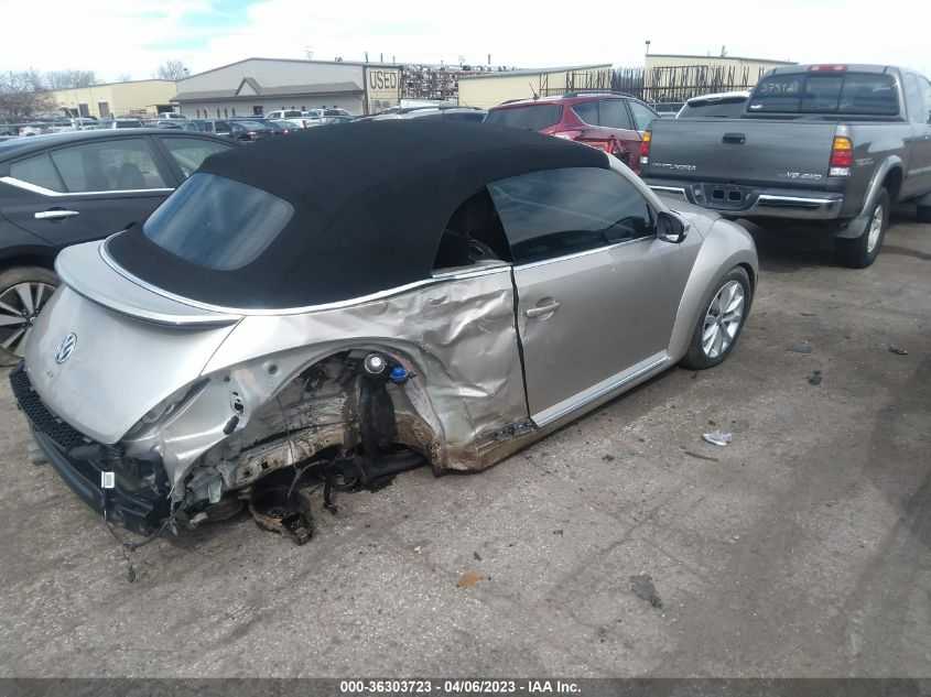 2013 VOLKSWAGEN BEETLE CONVERTIBLE 2.0L TDI 3VW5L7AT6DM830531