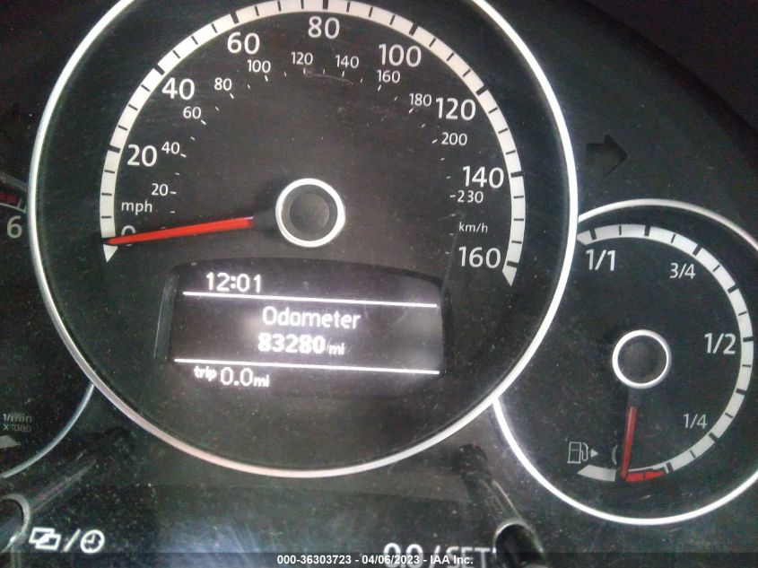 2013 VOLKSWAGEN BEETLE CONVERTIBLE 2.0L TDI 3VW5L7AT6DM830531