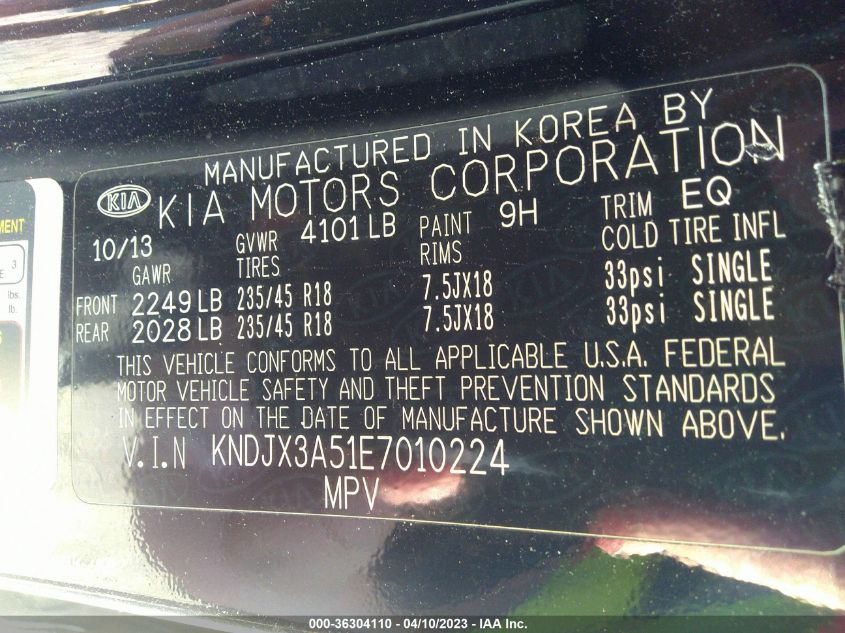 2014 KIA SOUL ! - KNDJX3A51E7010224