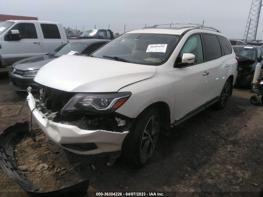 2017 NISSAN PATHFINDER PLATINUM - 5N1DR2MN9HC651884