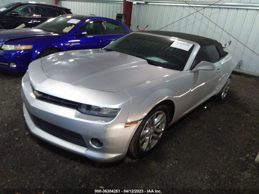 2015 CHEVROLET CAMARO LT - 2G1FD3D34F9151886