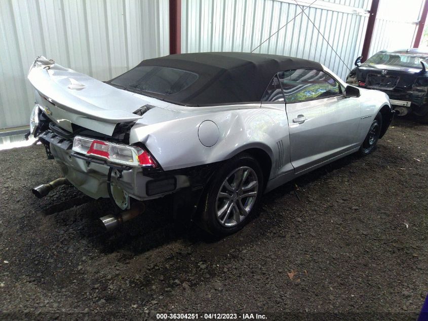 2015 CHEVROLET CAMARO LT - 2G1FD3D34F9151886