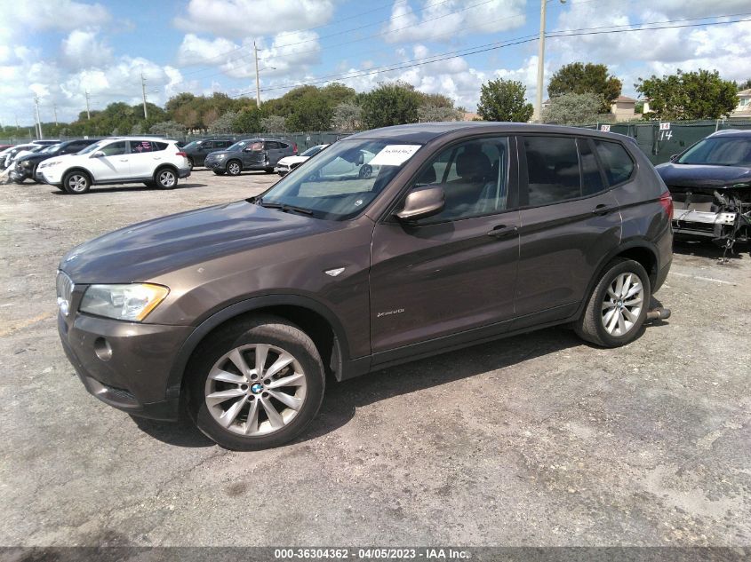 2013 BMW X3 XDRIVE28I - 5UXWX9C50D0D00730